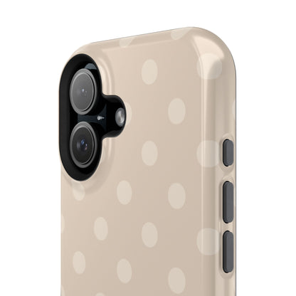 Beige Polka Dots iPhone Case