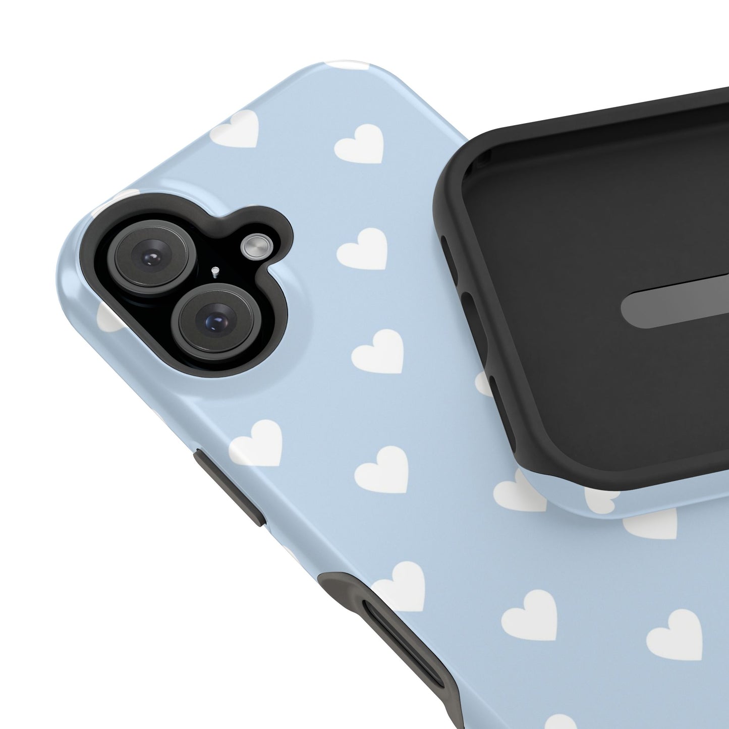 Blue Hearts iPhone Case