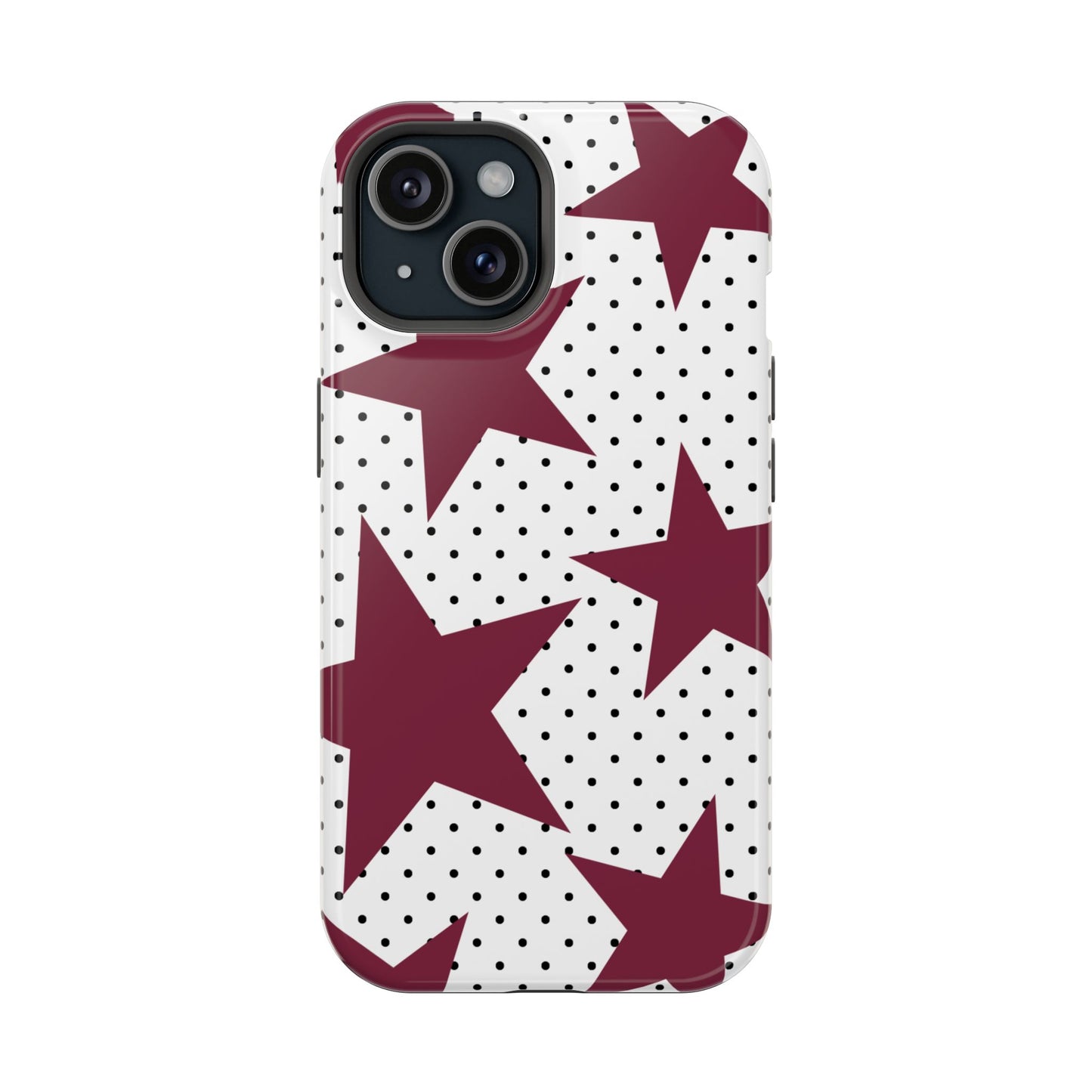 Burgundy Star iPhone Case