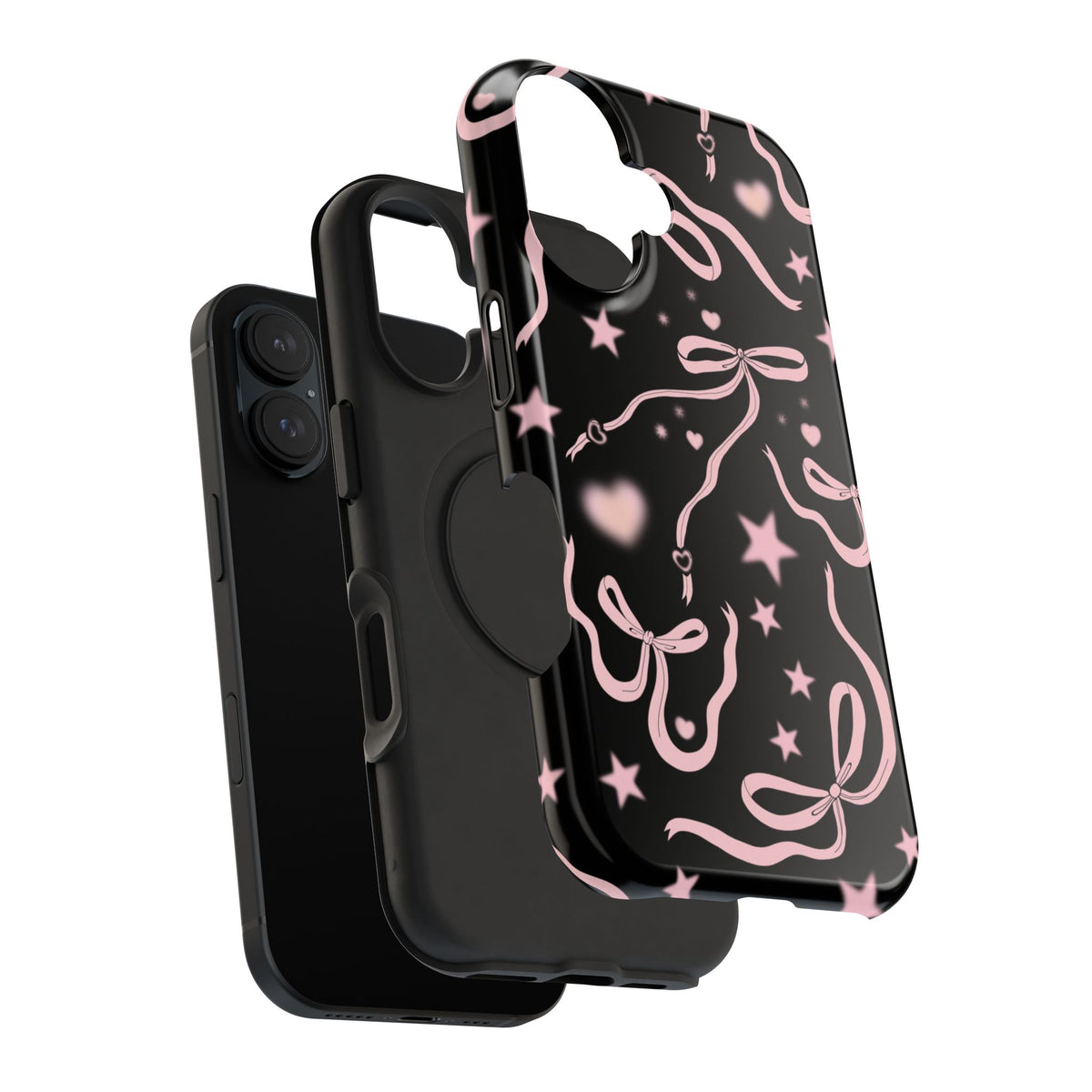 Black Cosmic Bows iPhone Case from Stella Cases