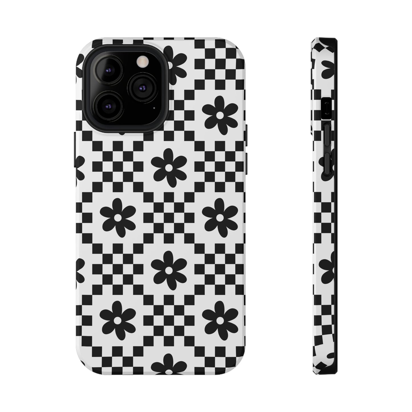 Monochrome Daisy iPhone Case
