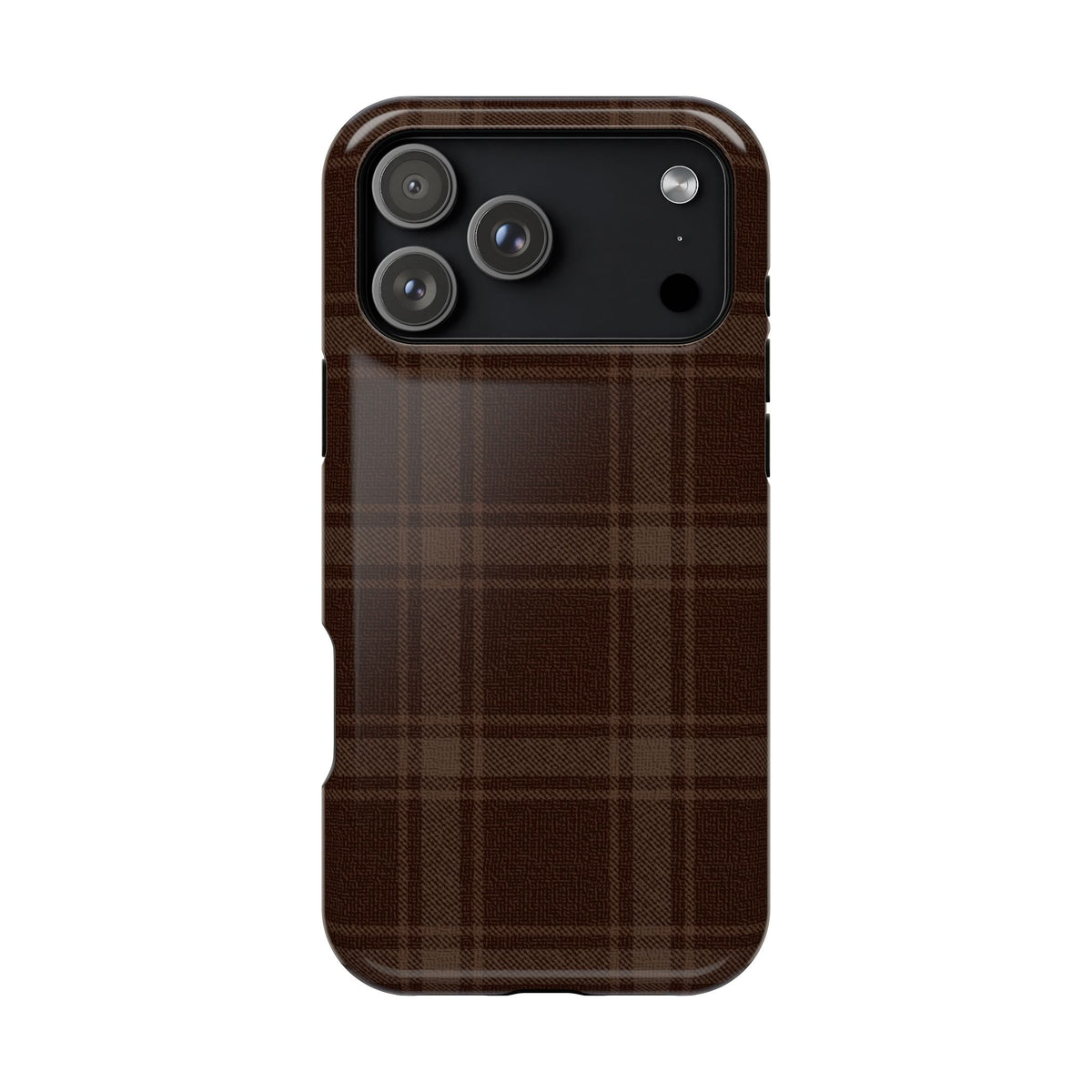Cocoa Plaid iPhone Case
