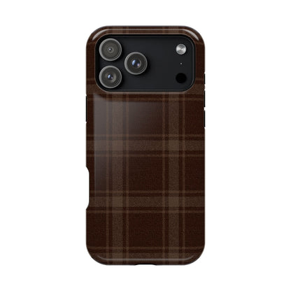 Cocoa Plaid iPhone Case