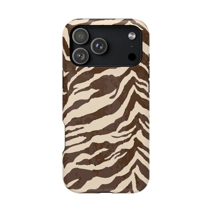 Brown Zebra iPhone Case