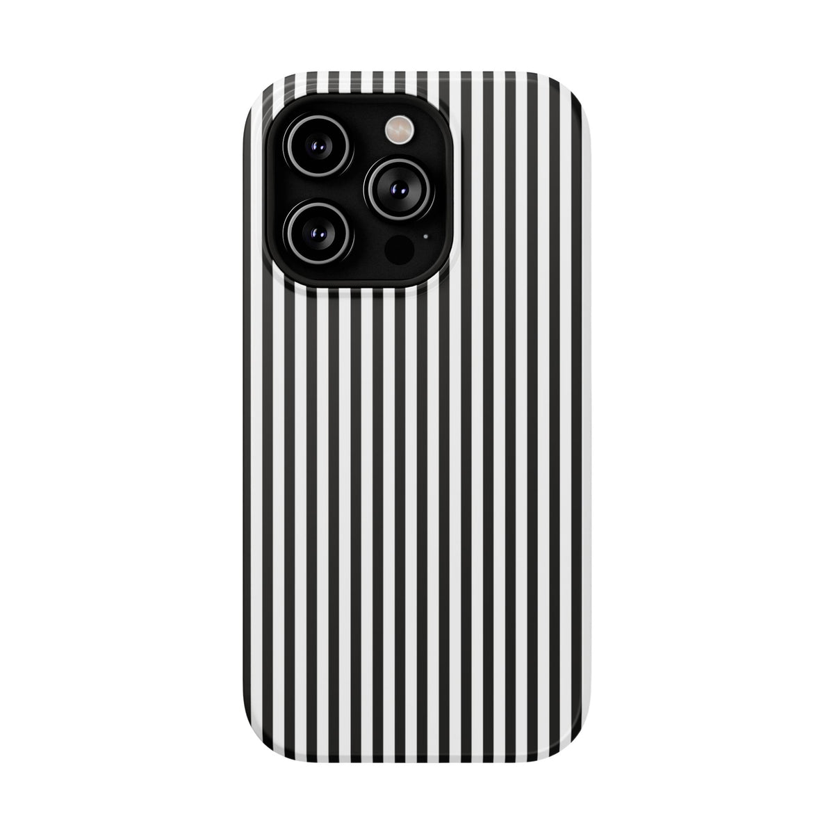 Black Pinstripes iPhone Case