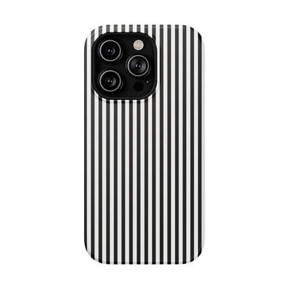 Black Pinstripes iPhone Case