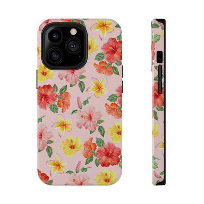 Pink Hibiscus Bloom iPhone Case