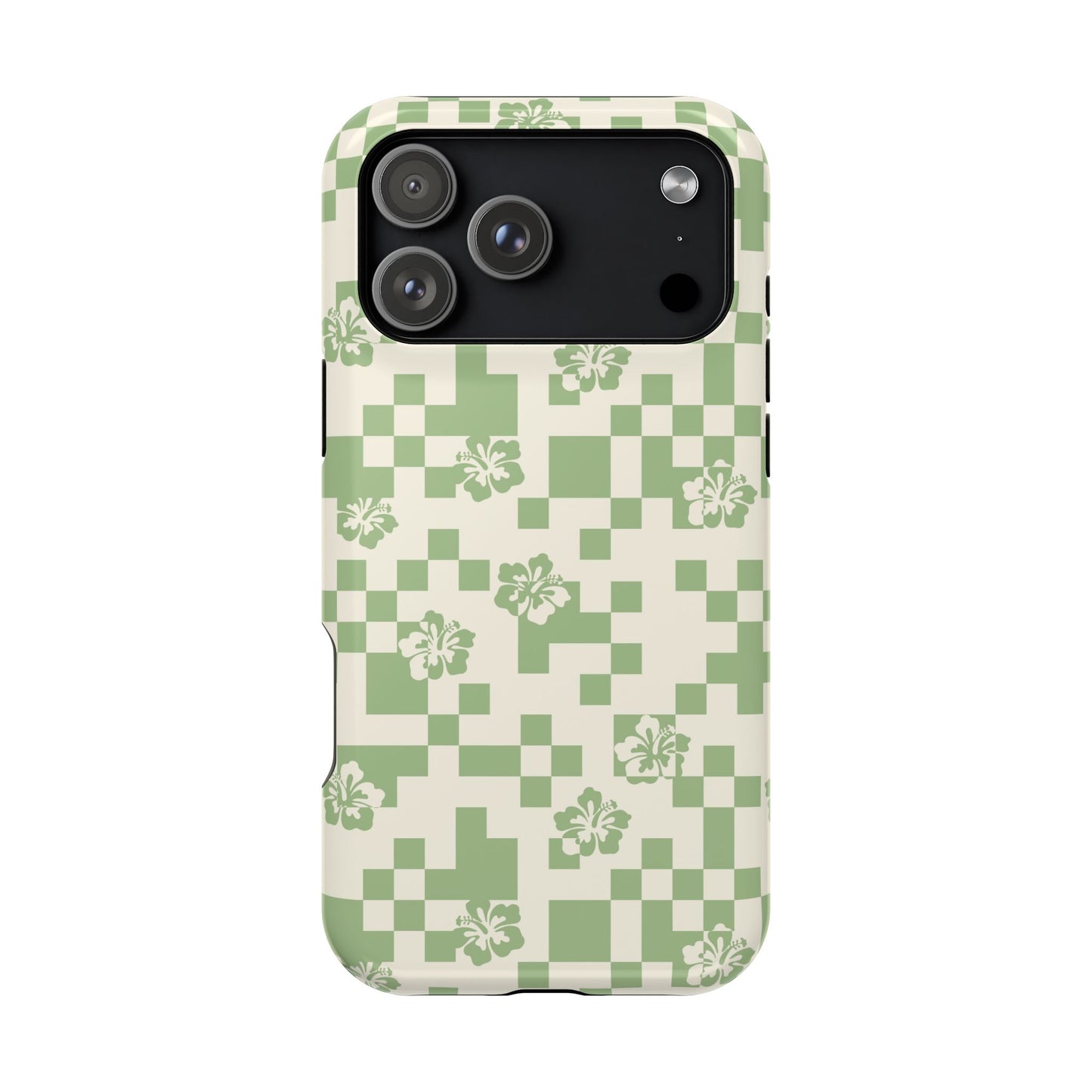 Green Hibiscus iPhone Case
