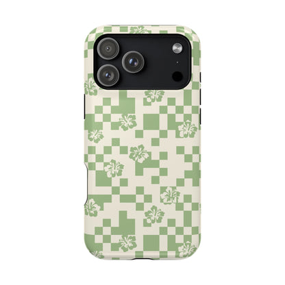 Green Hibiscus iPhone Case