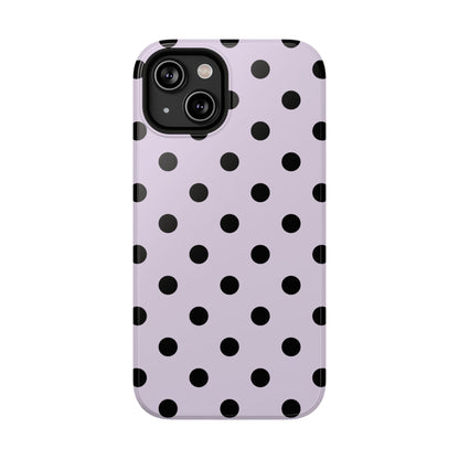 Lilac Polka Dots iPhone Case
