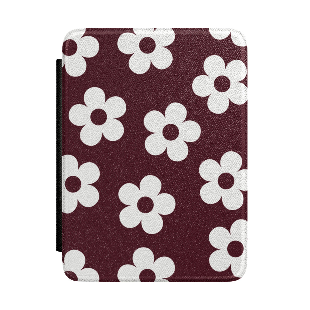 Burgundy Flowers Kindle Case