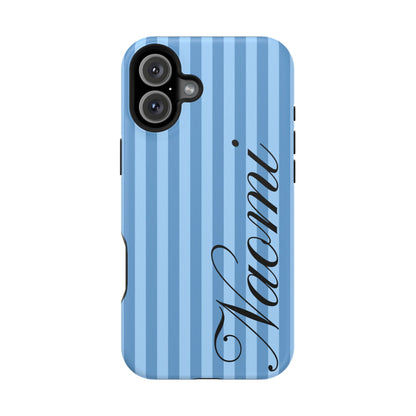 Personalized Seaside Stripes iPhone Case