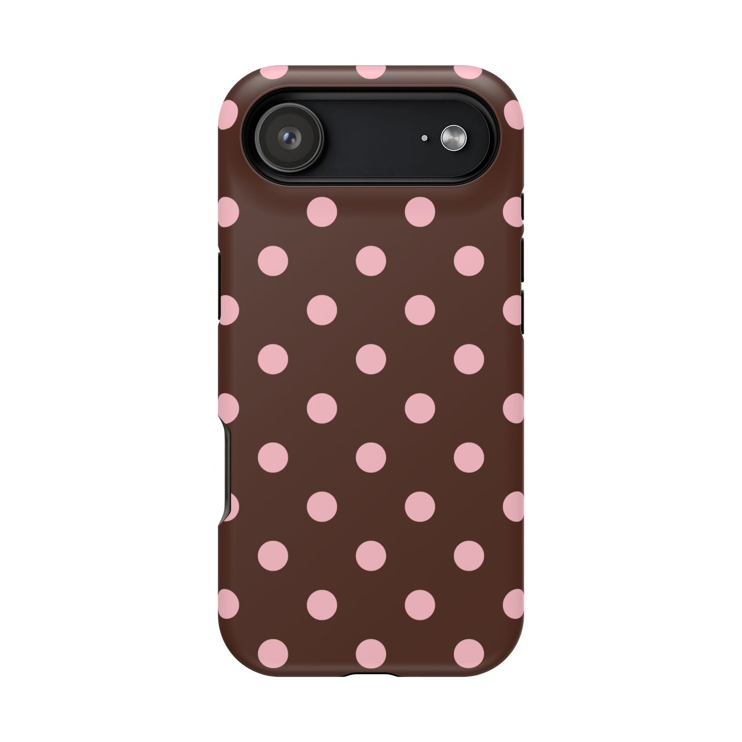 Pink Latte Polka Dots iPhone Case