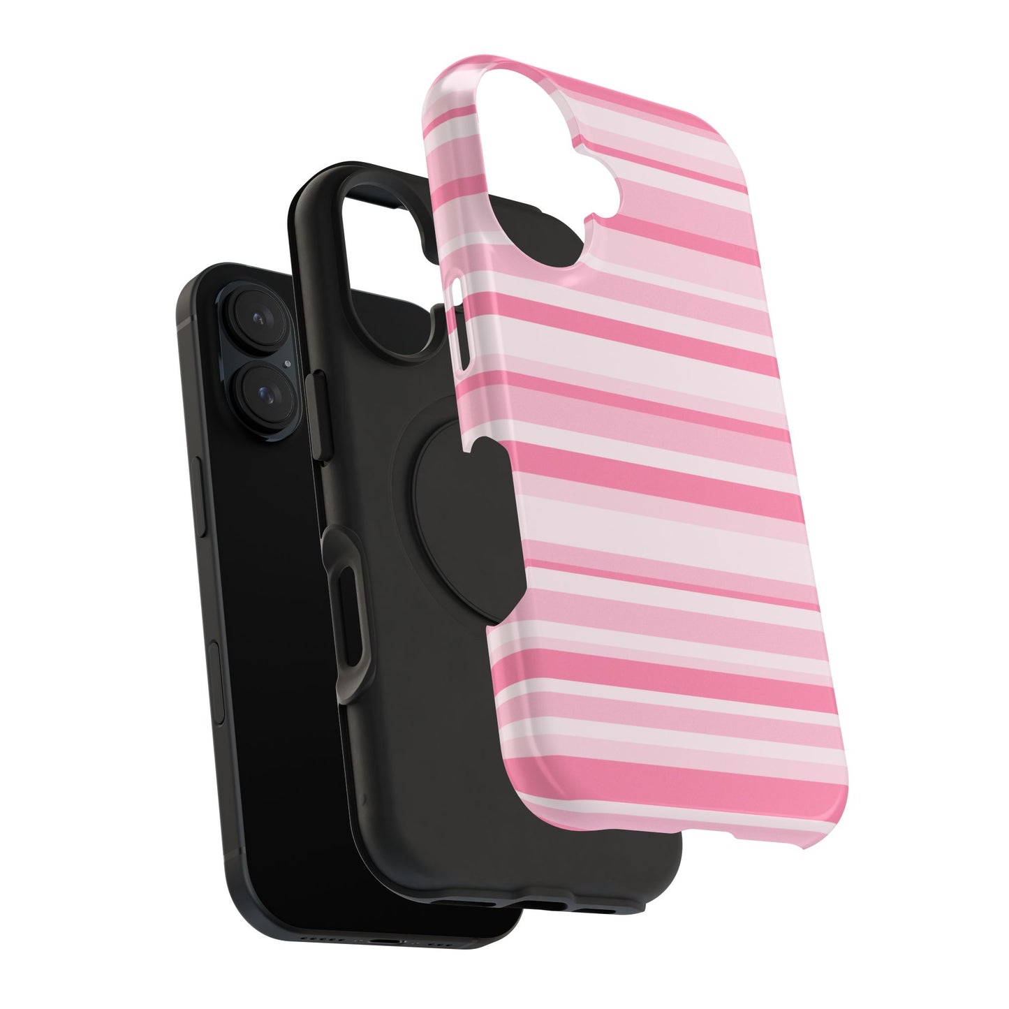 Pink Candy Stripes iPhone Case