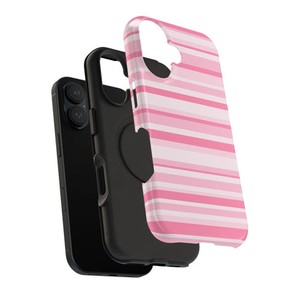 Pink Candy Stripes iPhone Case