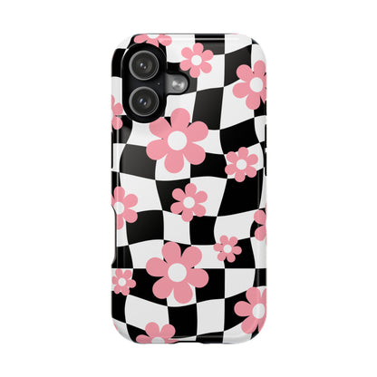 Floral Wavy Checkered iPhone Case from Stella Cases