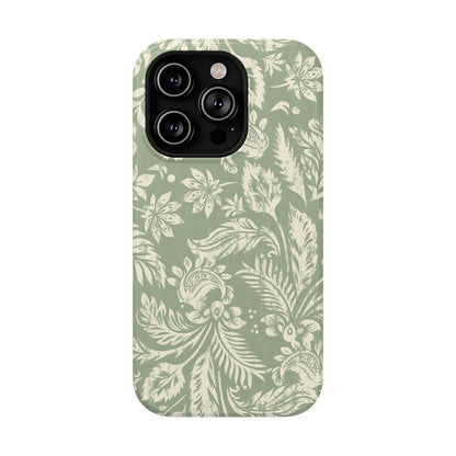 Sage Paisley iPhone Case