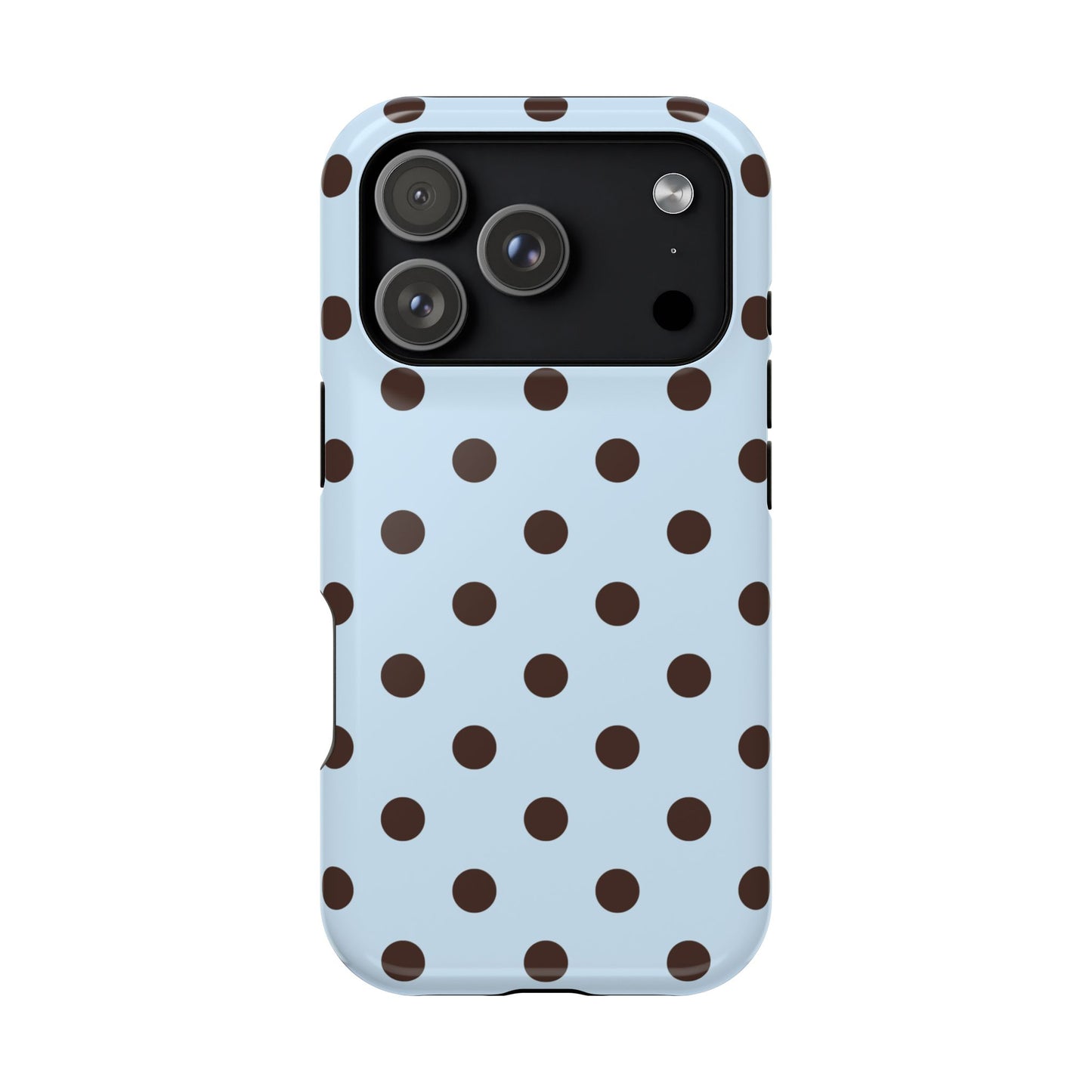 Blueberry Mocha Polka Dots iPhone Case