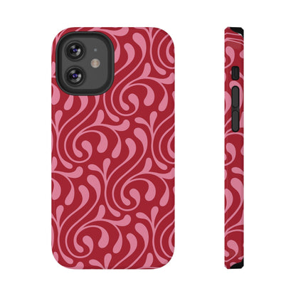 Cherry Paisley iPhone Case