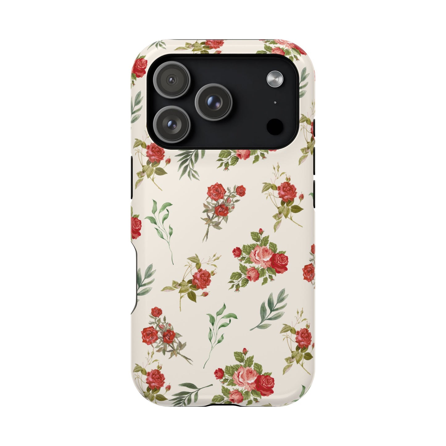 Red Vintage Roses iPhone Case