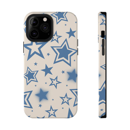 Beige & Blue Stardust iPhone Case