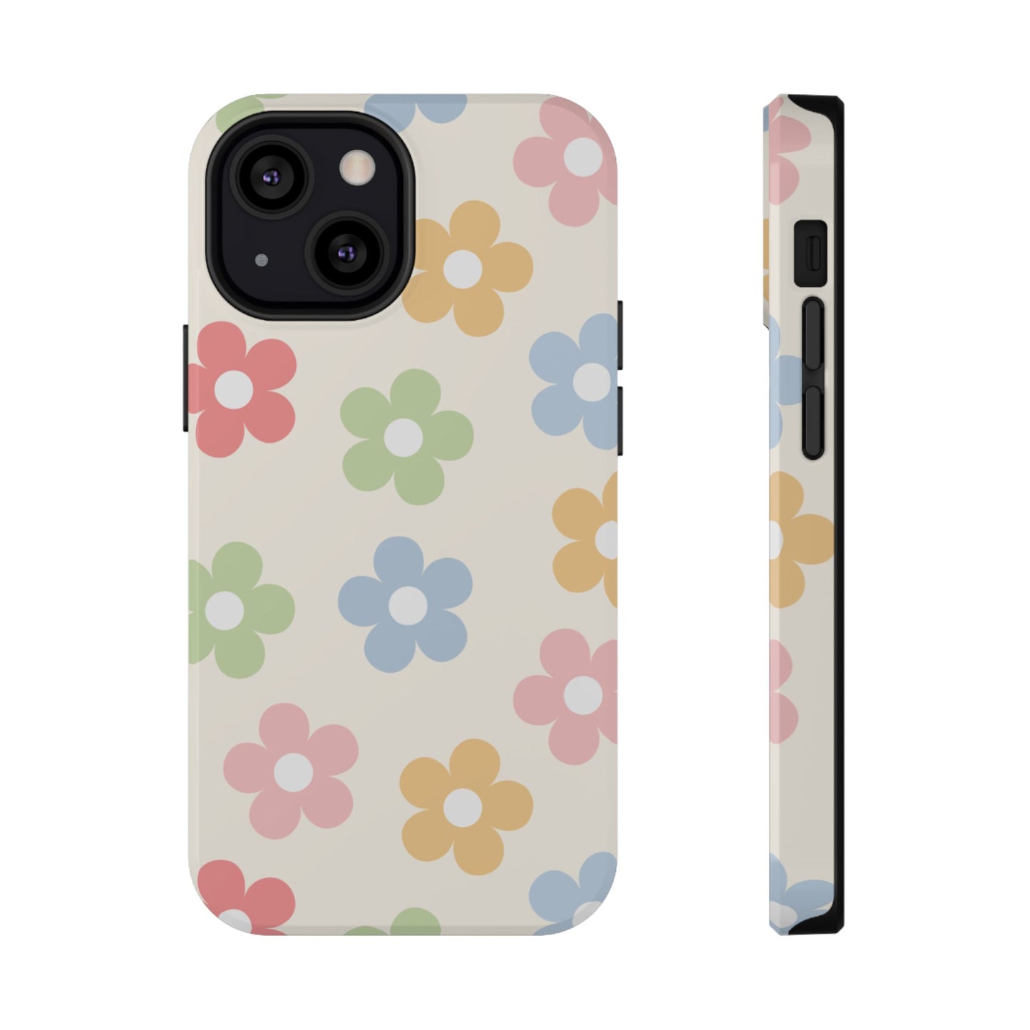 Preppy Retro Flowers iPhone Case