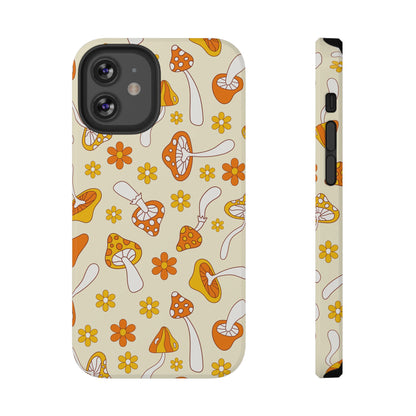 Retro Mushrooms iPhone Case
