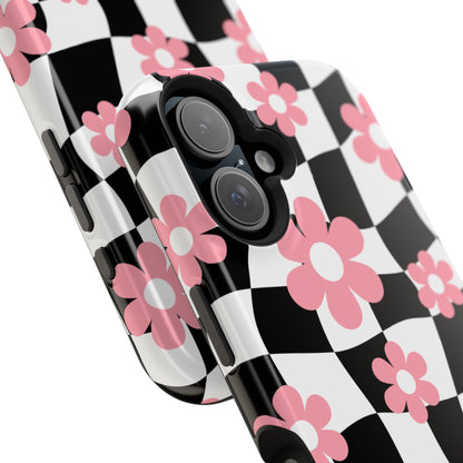 Floral Wavy Checkered iPhone Case from Stella Cases