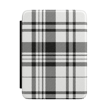 Black Plaid Kindle Case