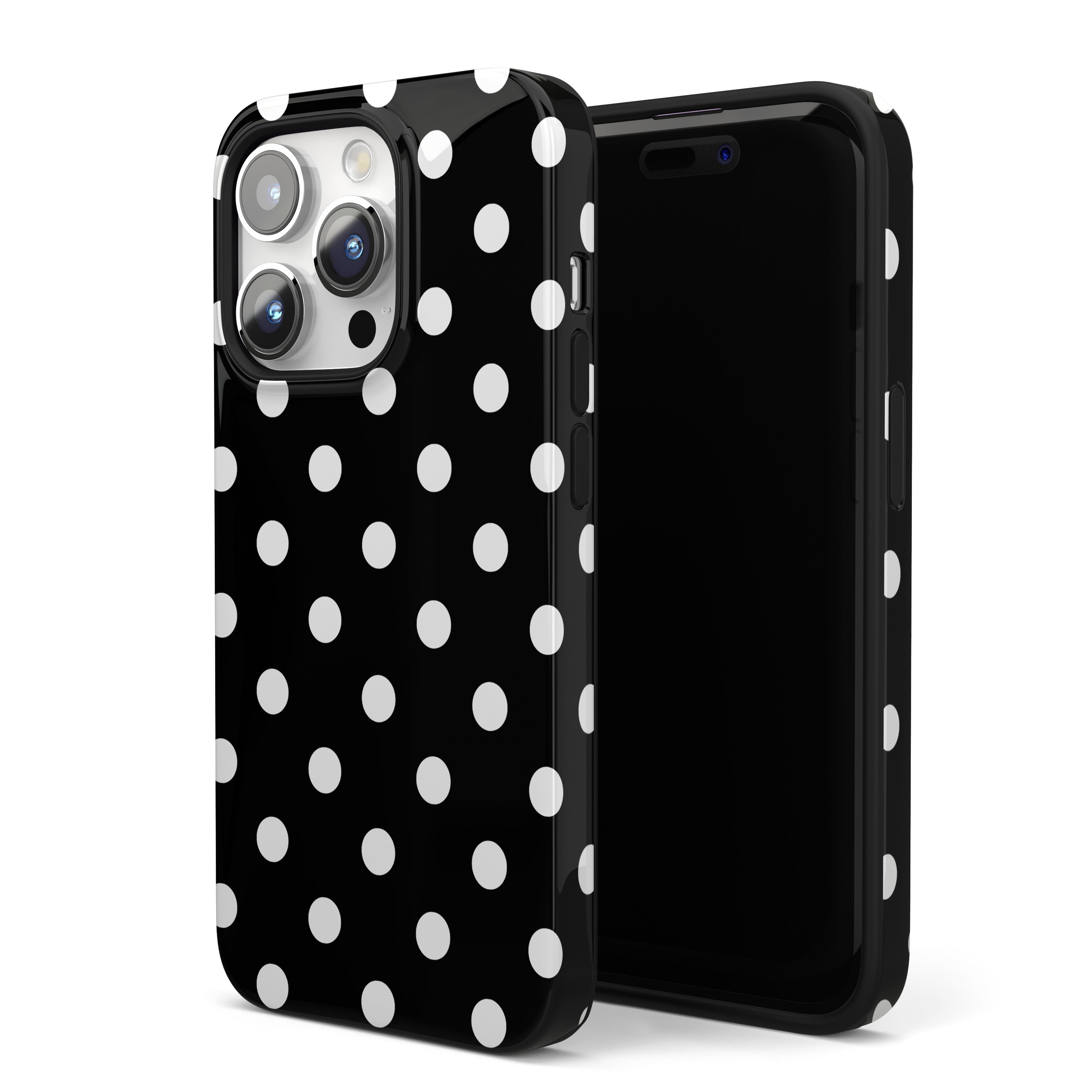 White Polka Dots iPhone Case