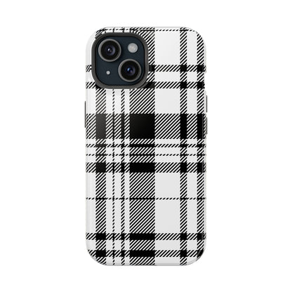 Black Plaid iPhone Case