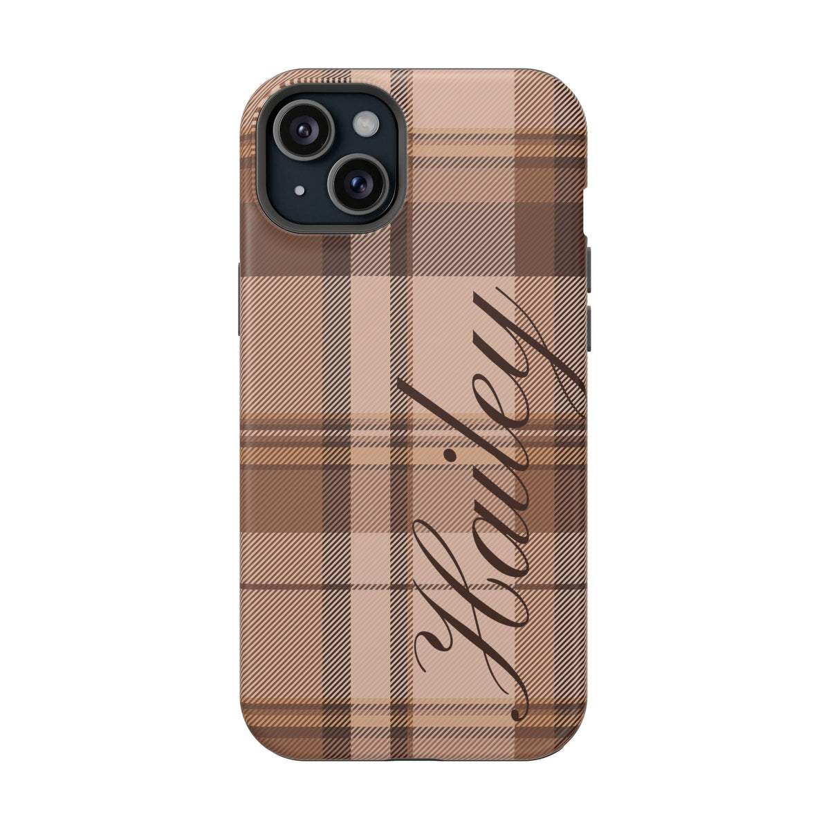 Custom Toffee Plaid iPhone Case