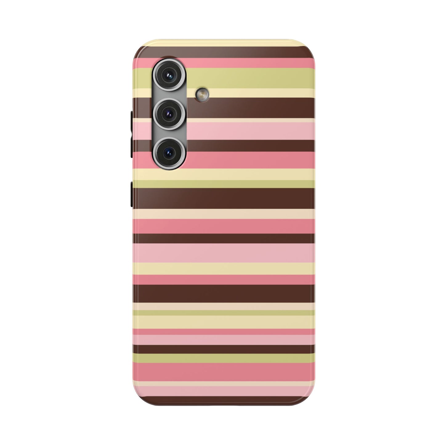 Strawberry Matcha Stripes Samsung Case
