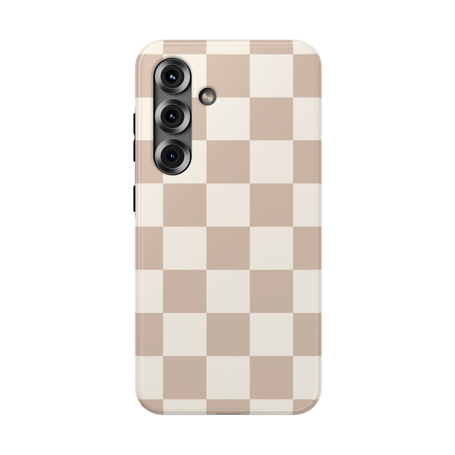 Neutral Checkered Samsung Case