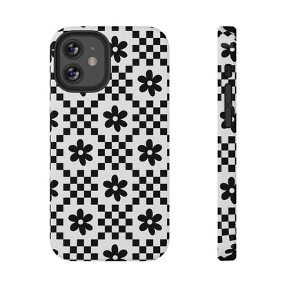 Monochrome Daisy iPhone Case