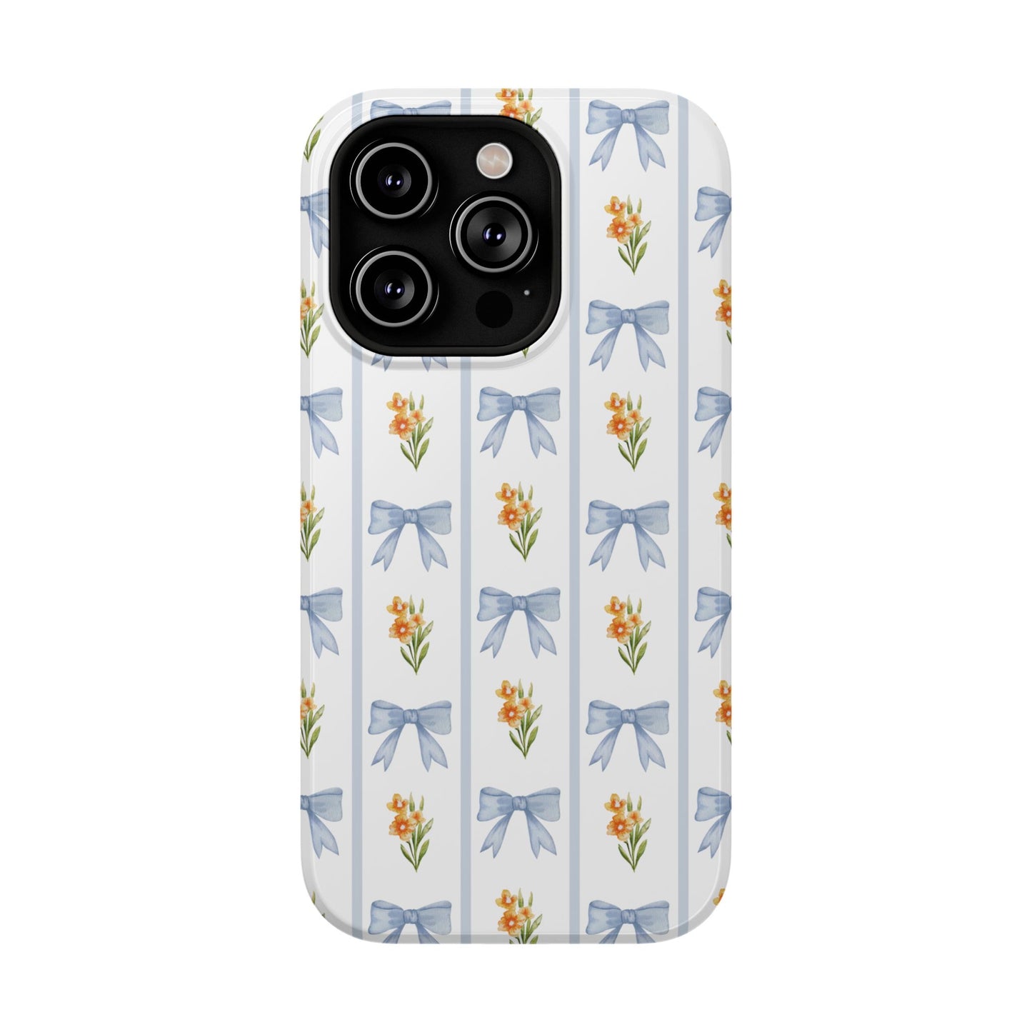 Blue Bows iPhone Case