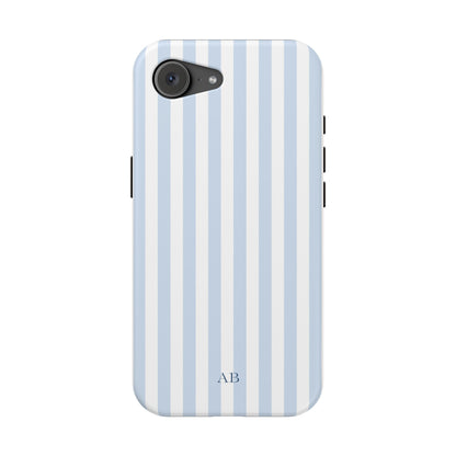 Custom Initials Blue Beau iPhone Case