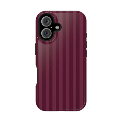 Plum Stripes iPhone Case