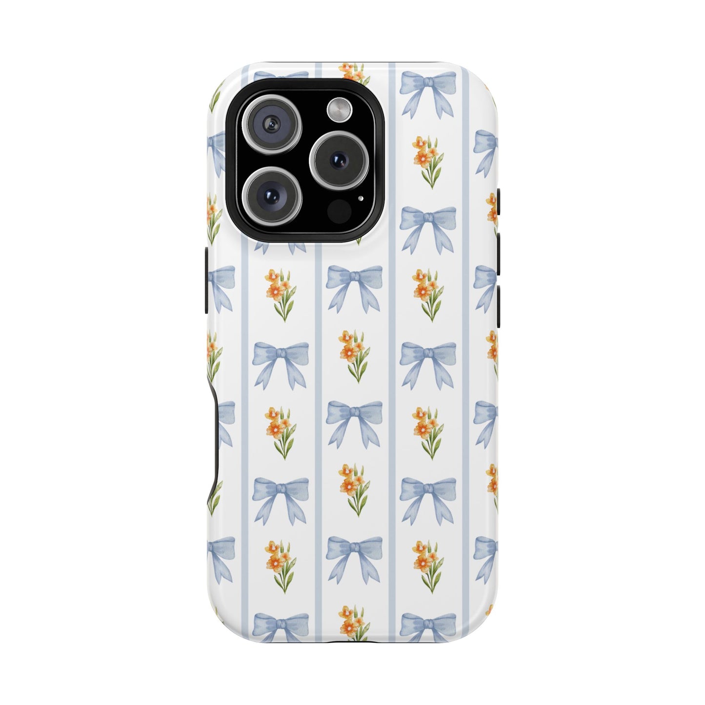 Blue Bows iPhone Case