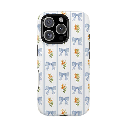 Blue Bows iPhone Case