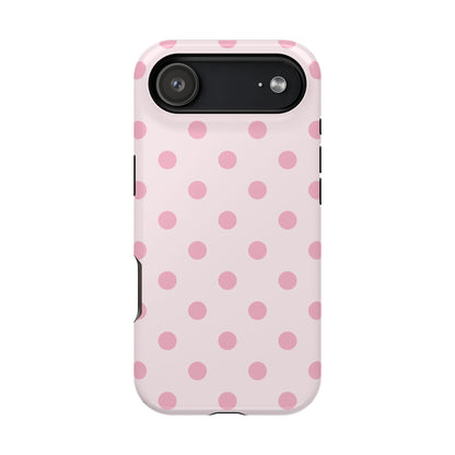 Pink Sprinkles Polka Dots iPhone Case