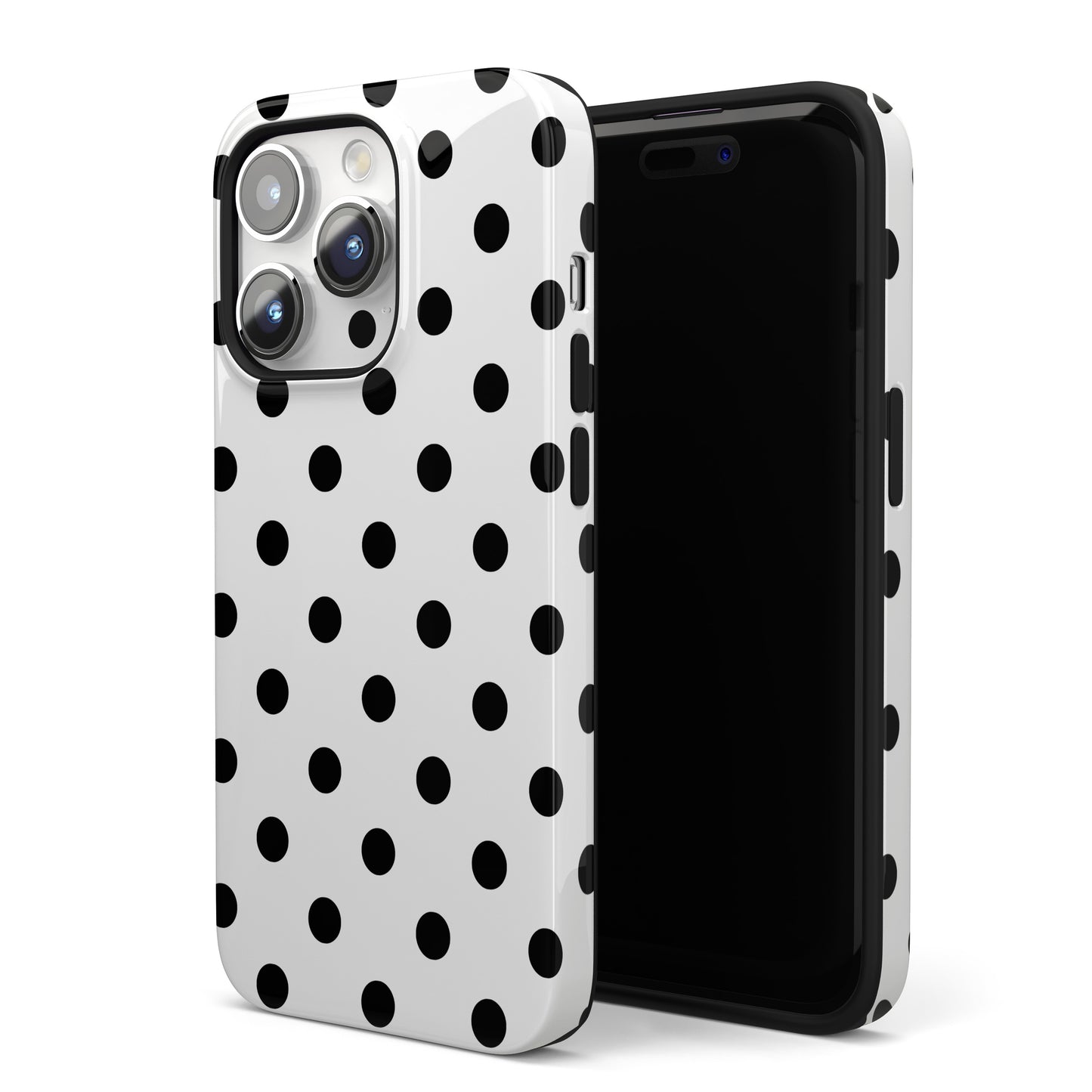Black Polka Dots iPhone Case