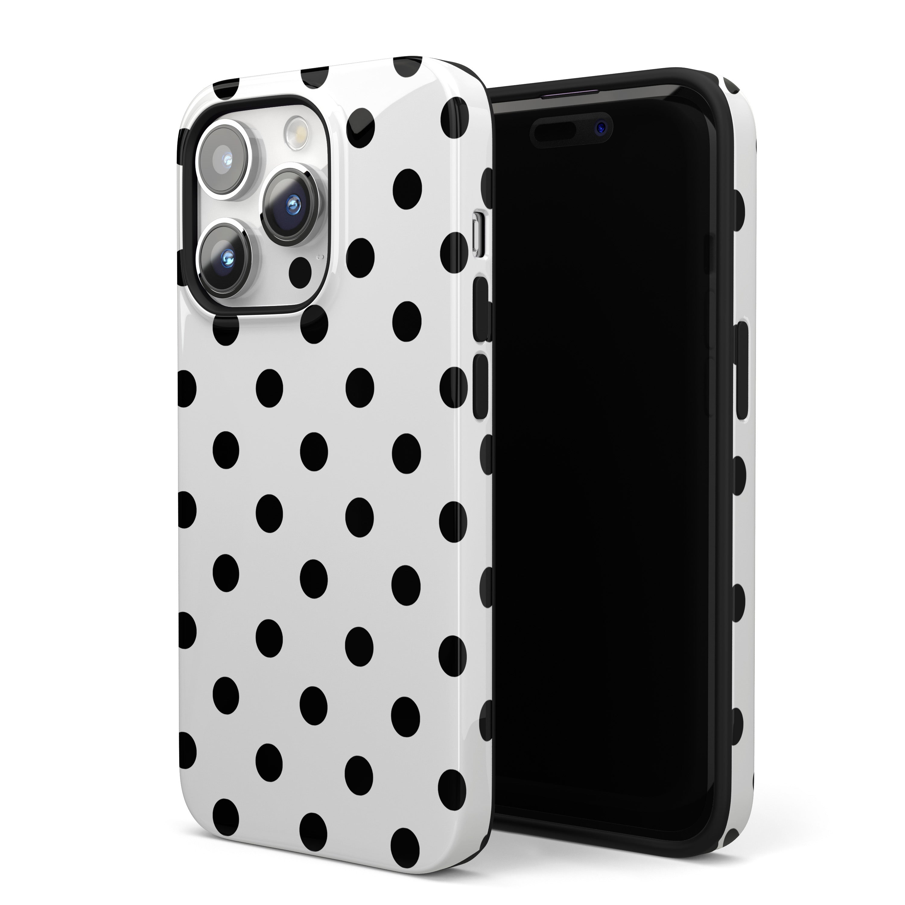 Black Polka Dots iPhone Case