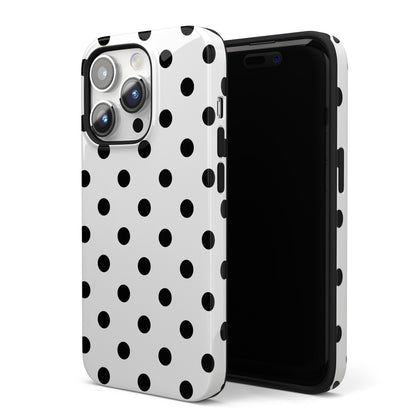 Black Polka Dots iPhone Case