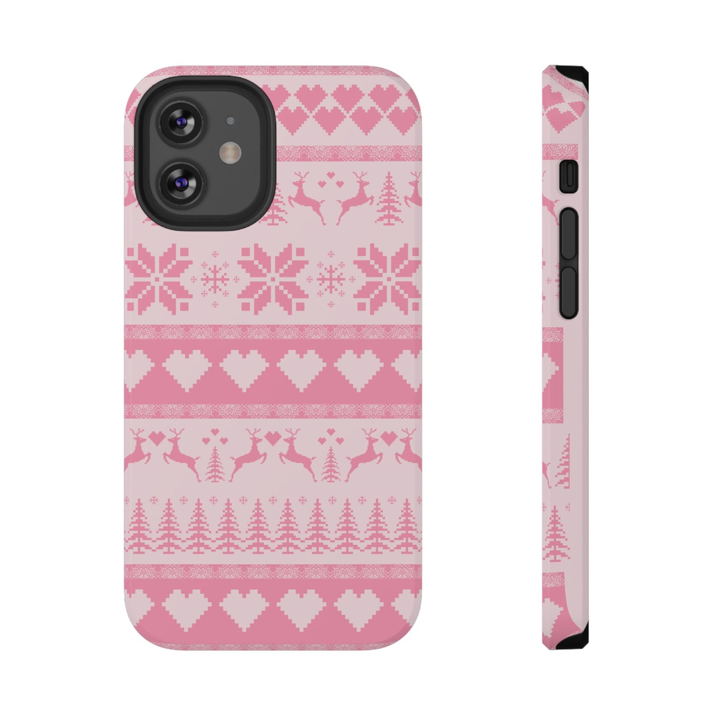 Pink Christmas Sweater iPhone Case