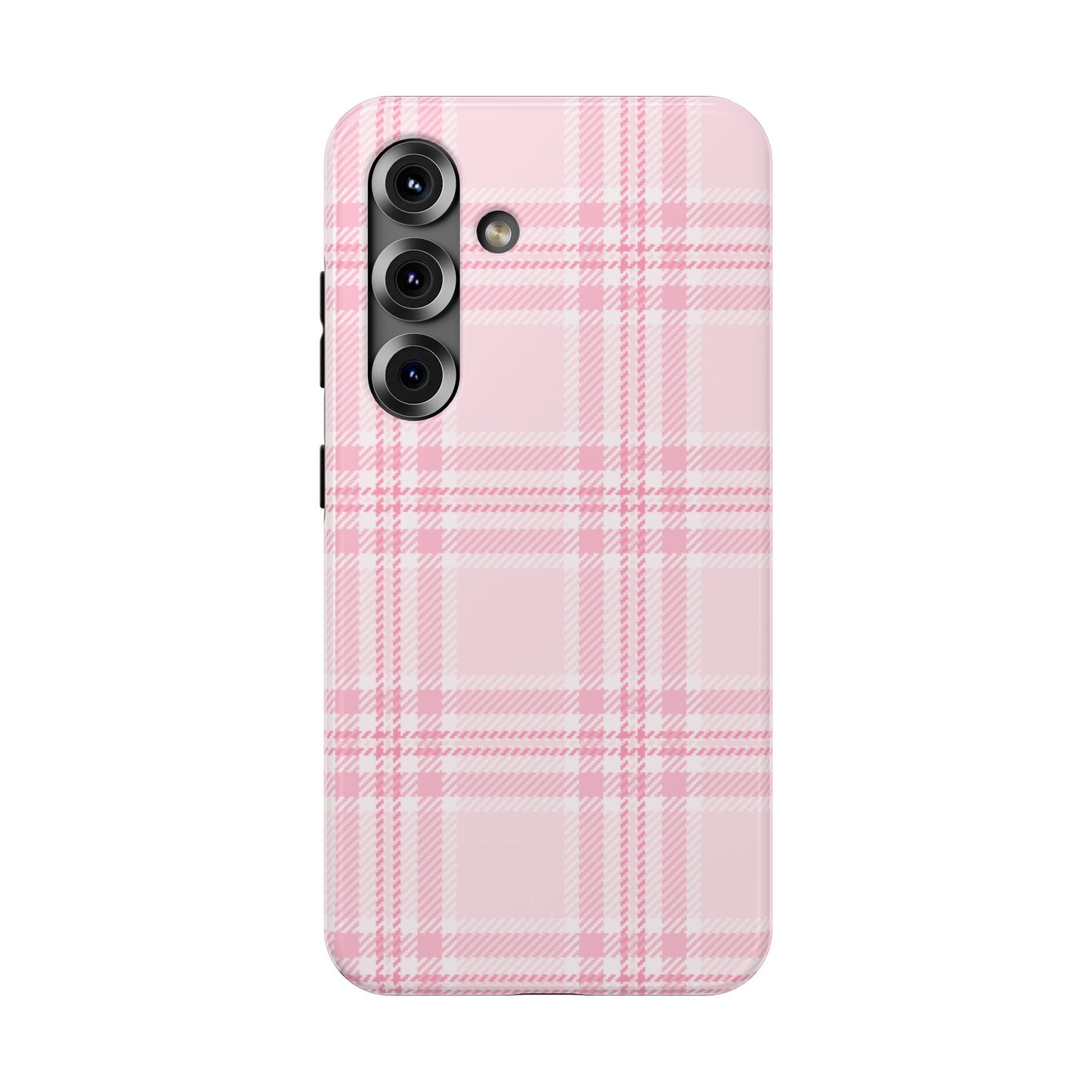 Pink Plaid Samsung Case