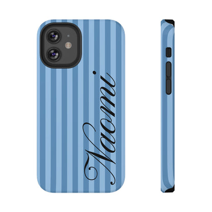 Personalized Seaside Stripes iPhone Case