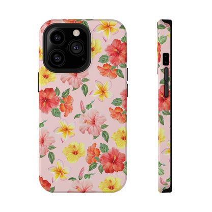 Pink Hibiscus Bloom iPhone Case