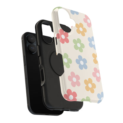 Preppy Retro Flowers iPhone Case