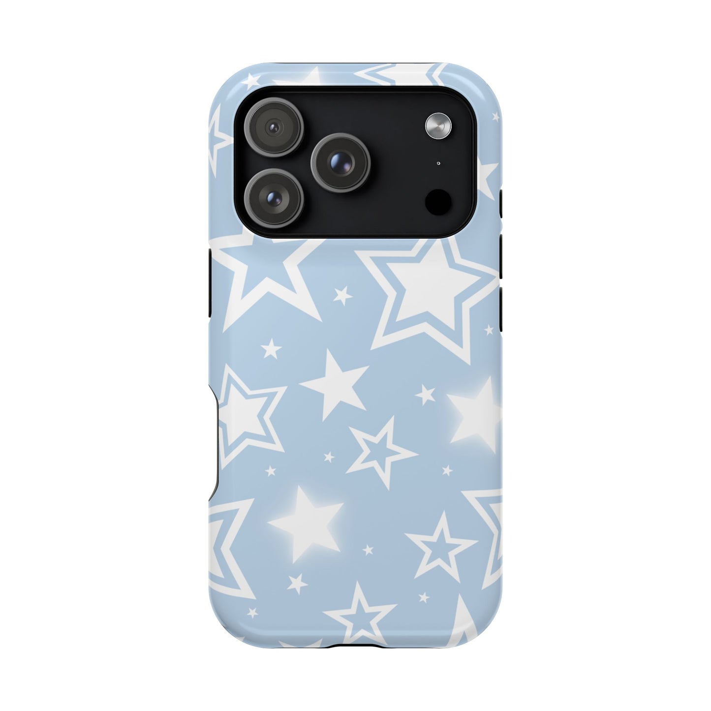 Blue Y2K Stars iPhone Case